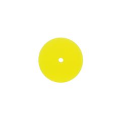 BUFF and SHINE 3000G Grip Pad, 8 in Dia, 2 in THK, Hook and Loop Attachment, Reticulated Polyester Foam Pad, Yellow