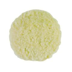 BUFF and SHINE Grip Pad™ 301G Twist Buffing Pad, 3 in Dia, Hook and Loop Attachment, Wool Pad, White