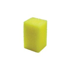 BUFF and SHINE 335 Bug Block Scrubber Sponge, 3 in W x 5 in L, 3 in THK, Yellow
