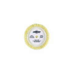BUFF and SHINE 7502G Buffing Grip Pad, 7-1/2 in Dia, Hook and Loop Attachment, 100% Twisted Wool Pad, Beige