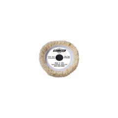 BUFF and SHINE 7503GT Grip Pad, 7-1/2 in Dia, Hook and Loop Attachment, 100% Twisted Wool Pad, Natural