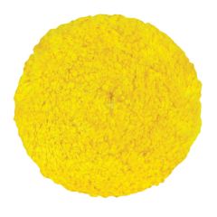 BUFF and SHINE 7503GYT Grip Pad with Center Tee, 7-1/2 in Dia, Hook and Loop Attachment, Wool Blend Pad, Yellow