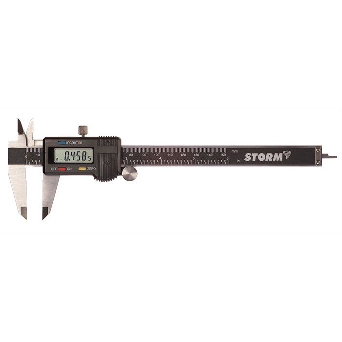 Central Tools Storm&Trade; 3C301 Digital Caliper, 0 To 6 In, 0 To 150 MM Measuring Range