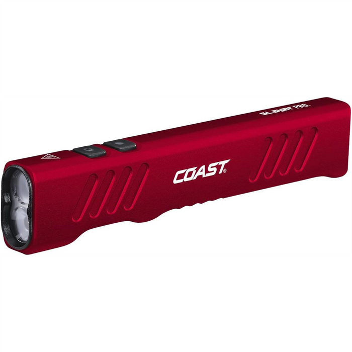 Coast Products Slayer Pro 1150 Lumen Rechargeable Flashlight with Beamsaver Memory Mode - Red