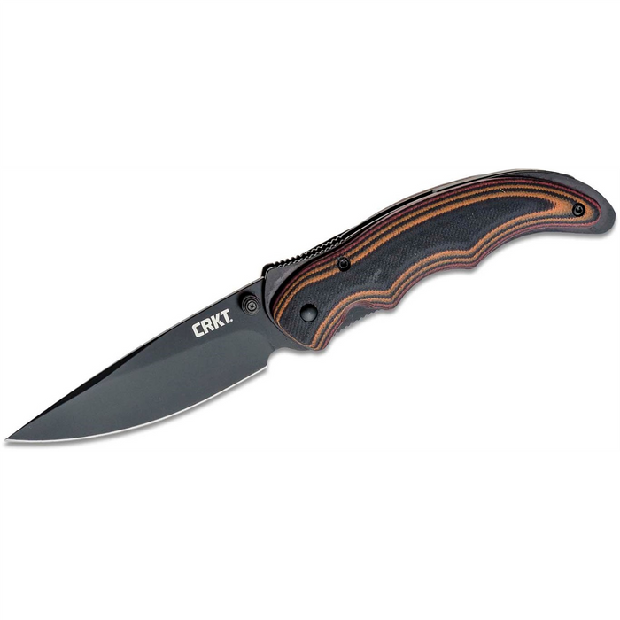 Columbia River Knives Endorser 8Cr14MoV Oxide Plain Blade Assisted Folding Knife with Liner Lock G10