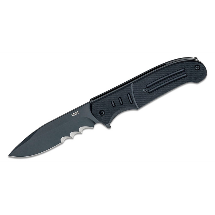 Columbia River Knives Ignitor 8Cr13MoV Oxide Veff Serrations Assisted Folding Knife with Liner Lock