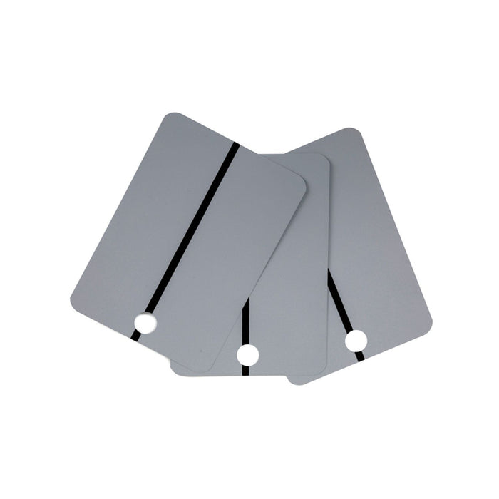 CTW International Metal Spray Samples - Black Stripe on LIGHT GRAY, 25 pcs per box — view 2