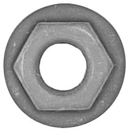 Disco Automotive Hardware Black Finish Hex Flange Nuts