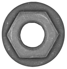 Disco Automotive Black Finish Hex Flange Nuts