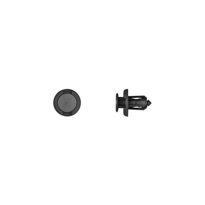 Disco Automotive Hardware 9282PK Push-Type Retainer, 16 mm L Stem x 25/64 in Hole, Nylon, Black