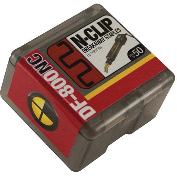Dent Fix Equipment DF-800NC50 Breakaway Staple N-Clip, Stainless Steel, Use With: DF-400BR, DF-800BR