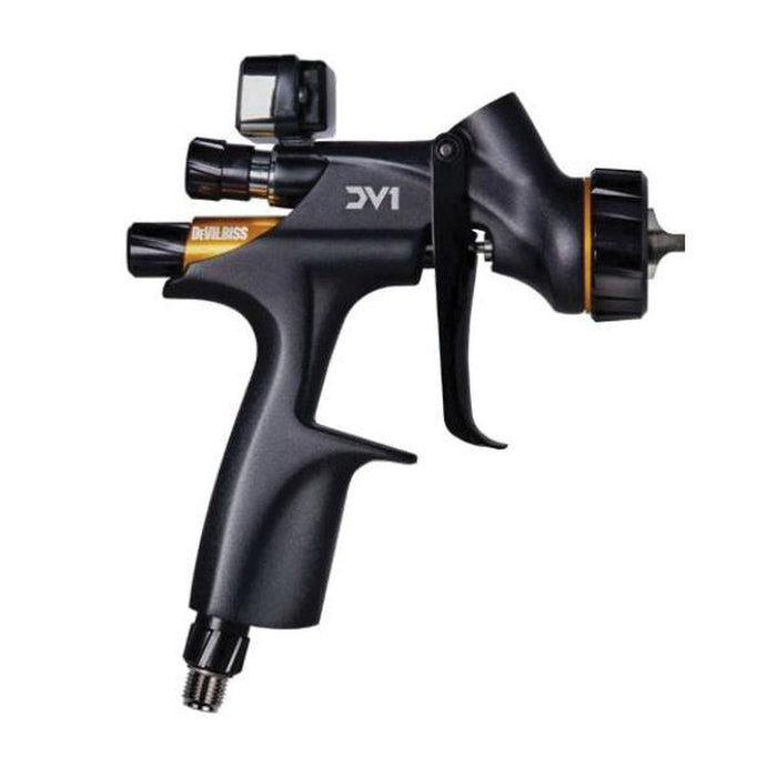 DeVilbiss 704521 DV1 Series HVLP Uncupped Clearcoat Spray Gun with 1.2 mm, 1.3 mm, 1.4 mm Nozzles — view 2