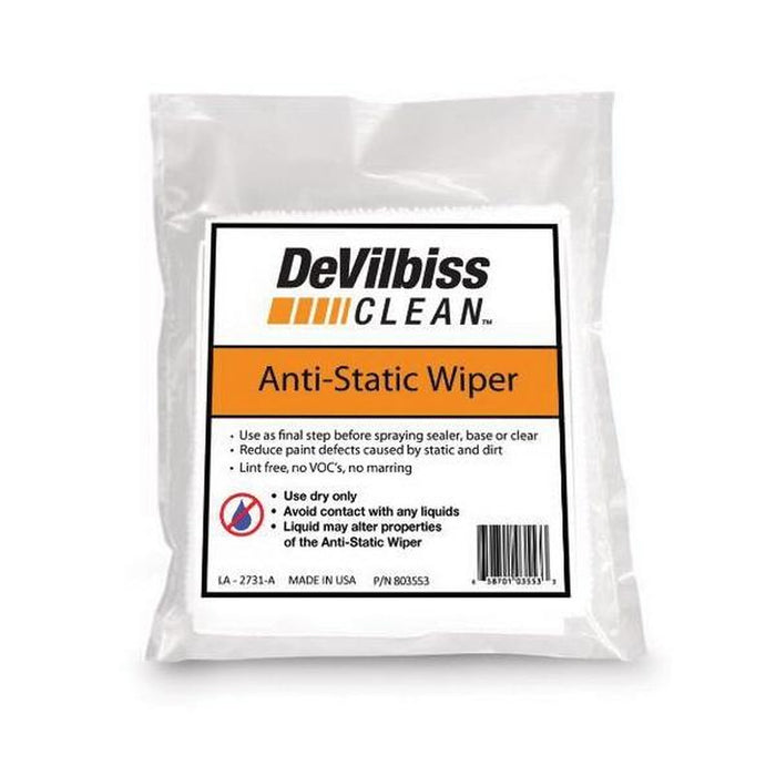 DeVilbiss Anti-Static Fabric Wiper White 803553 Case Pack