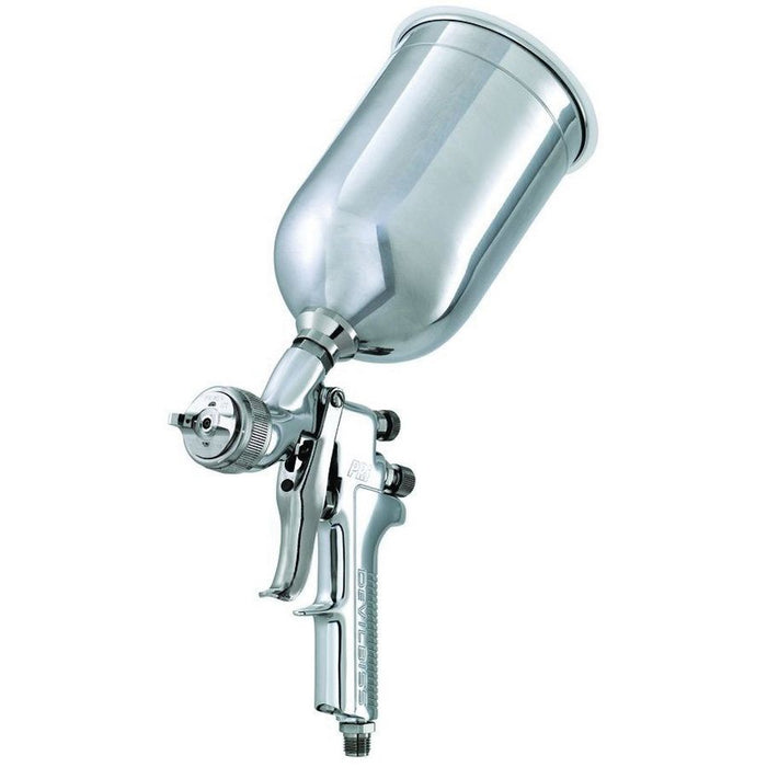 DeVilbiss PRi 803248 HVLP Gravity Feed Spray Gun with Cup, 1.4, 1.8 mm Nozzle, 900 cc Capacity
