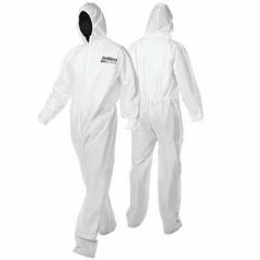 DevilBiss® DeVilbiss CLEAN™ 803673 Disposable Coverall, X-Large, White, Nylon, Elastic Waist