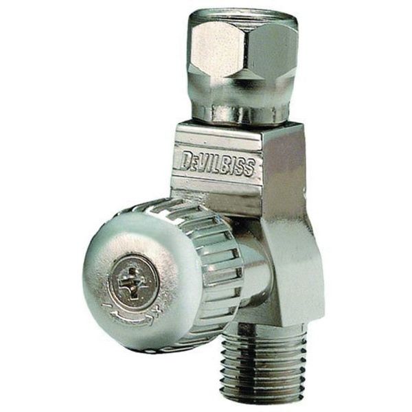 DeVilbiss HAV-500 High Output Air Adjusting Valve, 1/4 in MNPT inlet x 1/4 in FNPT Outlet, 2.5 to 16