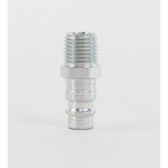 DevilBiss® HC-1166 Quick Disconnect Stem, 1/4 in MNPT, 230 psi, Natural Steel
