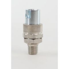 DevilBiss® P-H-4091 Air Bayonet Quick Disconnect Coupler, 1/4 in MNPT, 250 psi, Steel