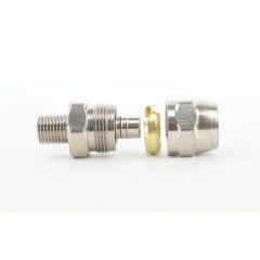 DevilBiss® P-HC-4955 Reusable Straight Hose Connector, 1/4 in MNPT