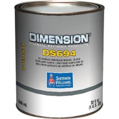 Sherwin-Williams® Dimension® DS694-4 National Rule 2K Acrylic Urethane Sealer, 1 qt Can, Black, 4:1 Mixing
