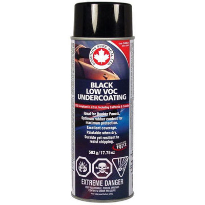 DOMINION SURE SEAL 240041 Low VOC Rubberized Undercoating, 17.75 oz Aerosol Can, Black