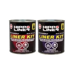 Dominion Sure Seal Hippo-Liner Bhblur 2-Part Truck Bedliner, 0.45 Gal, Black, Liquid