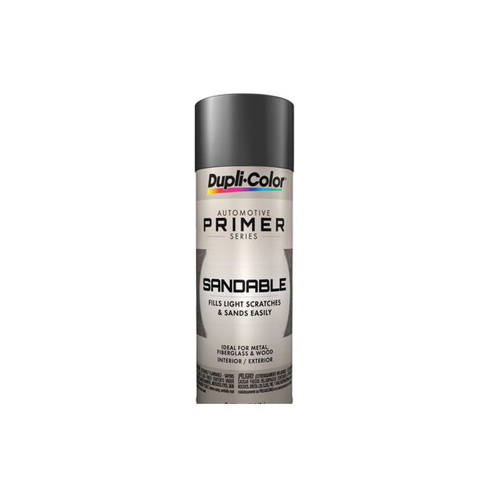 Dupli-Color® DAP1689 Lacquer Sandable Primer, 12 oz Aerosol Can, Smooth White, 30 min Touch, 1 hr Handle Curing