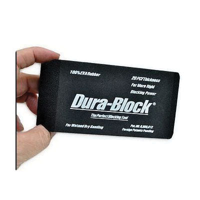Dura-Block® AF4401 Type 1/3 Sanding Block, 2-5/8 in W x 5-1/2 in L, PSA Attachment, EVA Rubber