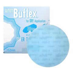 Super Buflex 193-1506, 6 in Disc 2500 Grit, Blue, Dry, Hook and Loop, No Holes