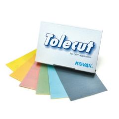 KOVAX® Tolecut® 191-1517 Stickon Sanding Sheet, 70 mm W x 114 mm L, 800 Grit, K-800 Grade, Yellow