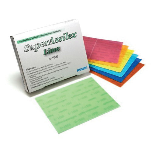 Eagle Abrasives Super Assilex 191-2517 Sanding Sheet, 130 mm W x 170 mm L, 240 Grit, K-240 Grade, Ce