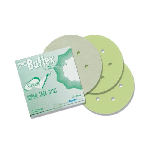 Eagle Abrasives Super Buflex Disc 1931535 2000 Grit Green, 6 in with Hook-and-Loop and Velour
