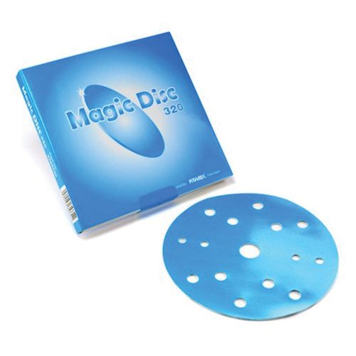 Eagle Magic Disc 528-0320 High Performance Abrasive Disc, 6 in, 15 Holes, 320 Grit, Super-Tack Attac
