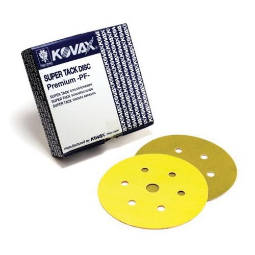 Eagle 566-0180 PF Premium Series High Performance Abrasive Disc, 6 in, 7 Holes, 180 Grit, Super-Tack