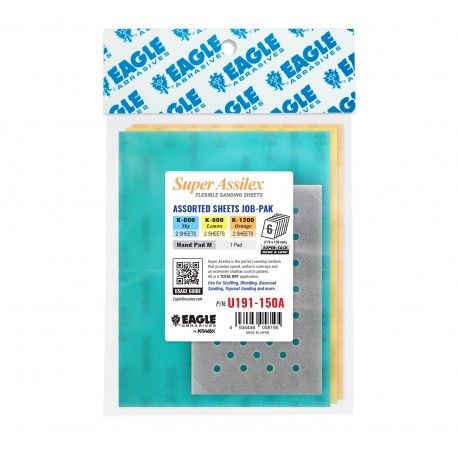 Eagle Abrasives SHEET ASSORTMENT WITH M PAD