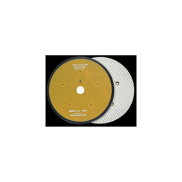 Eezer 8828K Orbital Pad, 8 in Dia, Epoxy Fiberglass, Hook and Loop Attachment, 5 Number of Holes