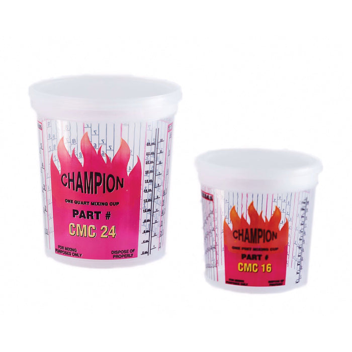 E-Z Mix Champion CMC16 Disposable Mixing Cup with DuPont Ratios, 1 pt