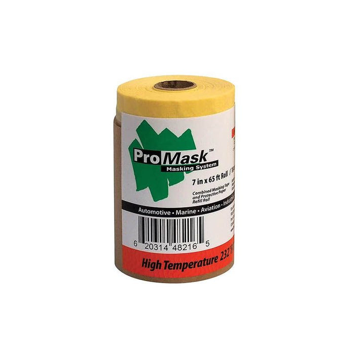 FBS (Finding Better Solutions) 48218 ProMask Refill Roll with Dispenser, 7 in W x 65 ft L, Crepe Pap โ view 3