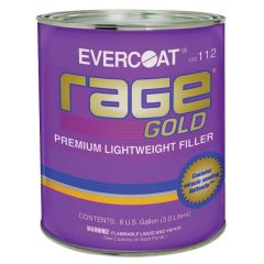 EVERCOAT® Rage® Gold 100112 Lightweight Premium Body Filler, 3 L Can, Gray, Liquid