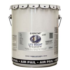 EVERCOAT® LITE WEIGHT® 100167 Lightweight Body Filler, 5 gal Pail-Mechanical, Gray, Paste, Lightweight