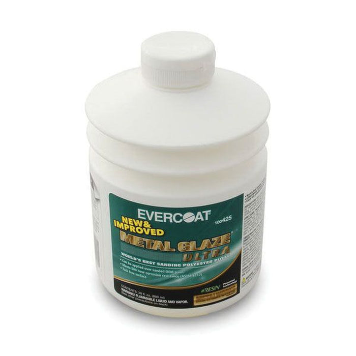 Evercoat METAL GLAZE Ultra 100425 Sanding Polyester Putty, 880 mL Pumptainer, Green, Liquid — 30 — view 2