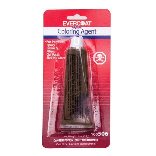 Evercoat 100506 Color Agent, 1 oz Tube, Brown, Liquid