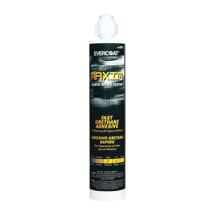 Evercoat Maxim Fast Urethane Adhesive 887 - 250 mL Beige Liquid for Quick Plastic and Fiberglass