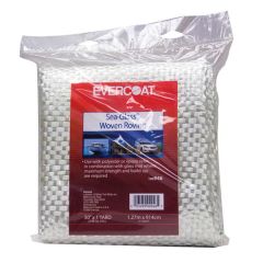 EVERCOAT® Sea-Glass® 100946 Fiberglass Woven Roving, 50 in W x 1 yd L, White/Neutral