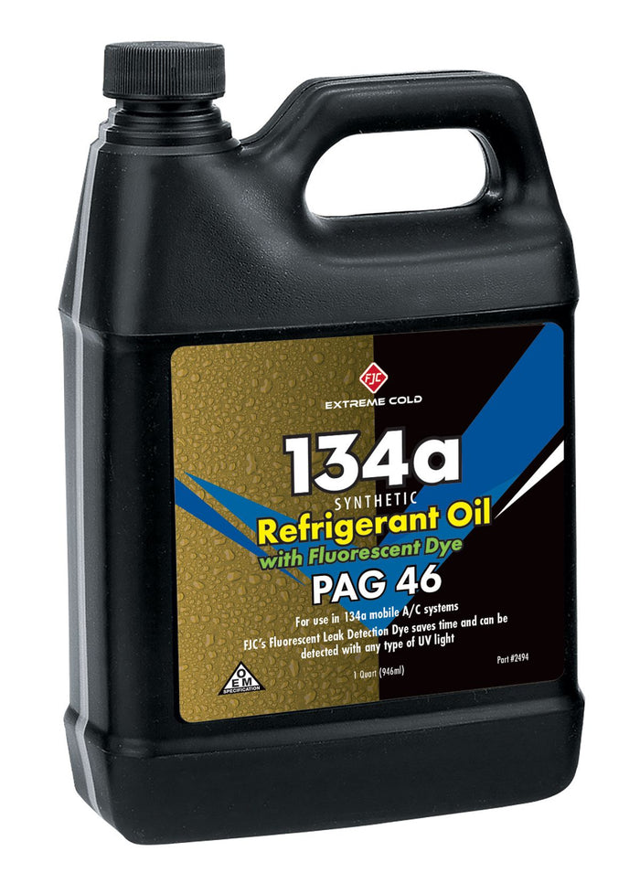 FJC REFRIGERANT OIL 46 W/DYE 1 QUART
