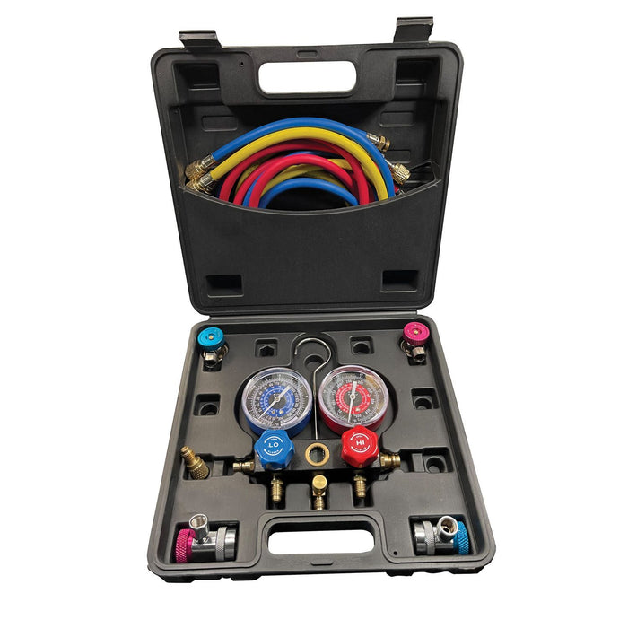 FJC REFRIGERANT 134/1234Yf Dual Gauge Set