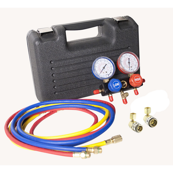 FJC REFRIGERANT R134a Aluminum Manifold with Case