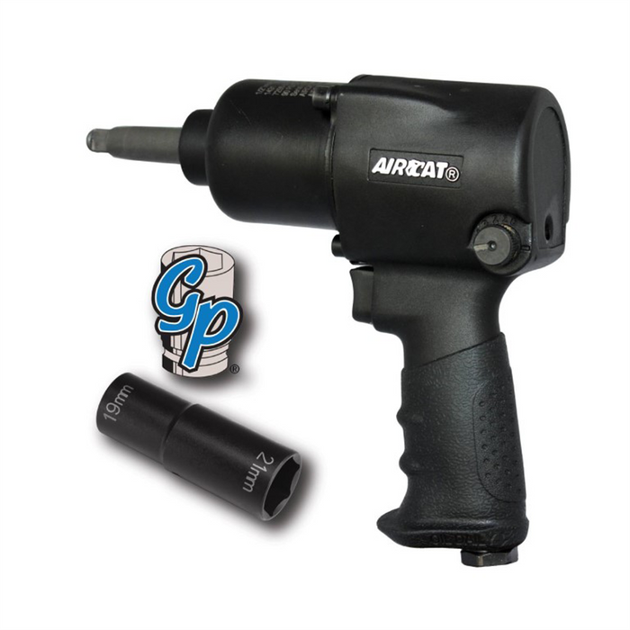 Aircat / Florida Pneumatic 1/2 Drive Aluminum Classic Air Impact Wrench with 2 Inch Anvil