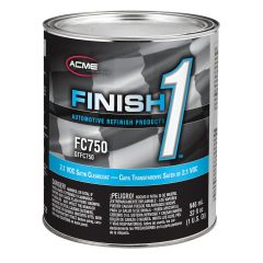 Sherwin-Williams® Finish 1™ FC750-4 High Solid 2.1 VOC Clearcoat, 1 qt Can, Satin, 4:1 Mixing