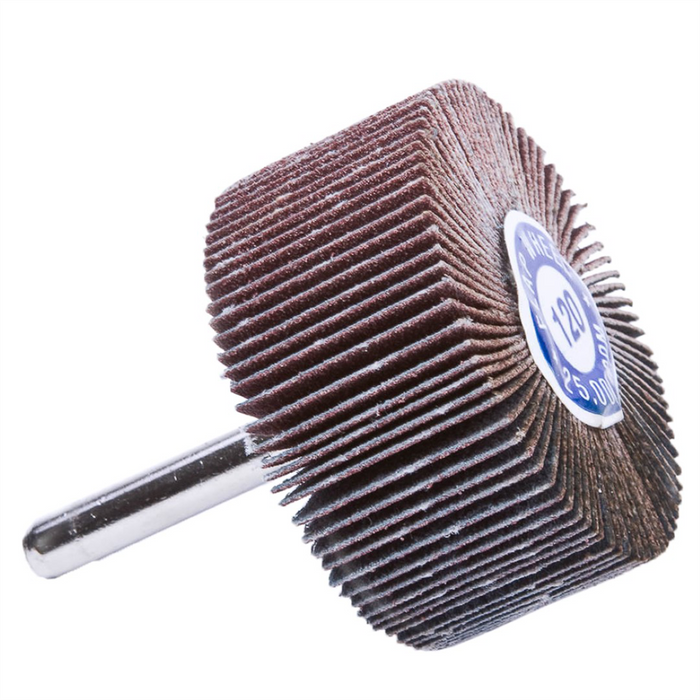 Forney Welding and Metal Working Forney 71690 Flap Wheel, Shank Mounted, 2 in x 1 in, Grit: 120